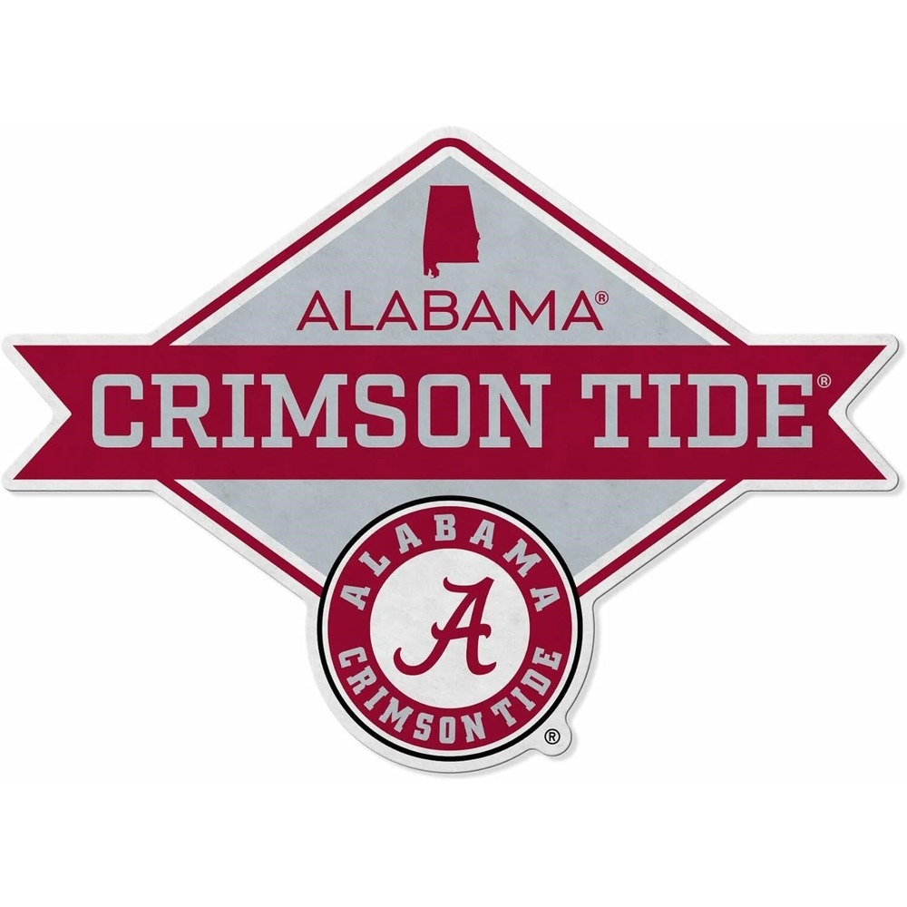 Alabama Crimson Tide NCAA Die-Cut Wall Sign Rico Industries New Sealed Bama Sign